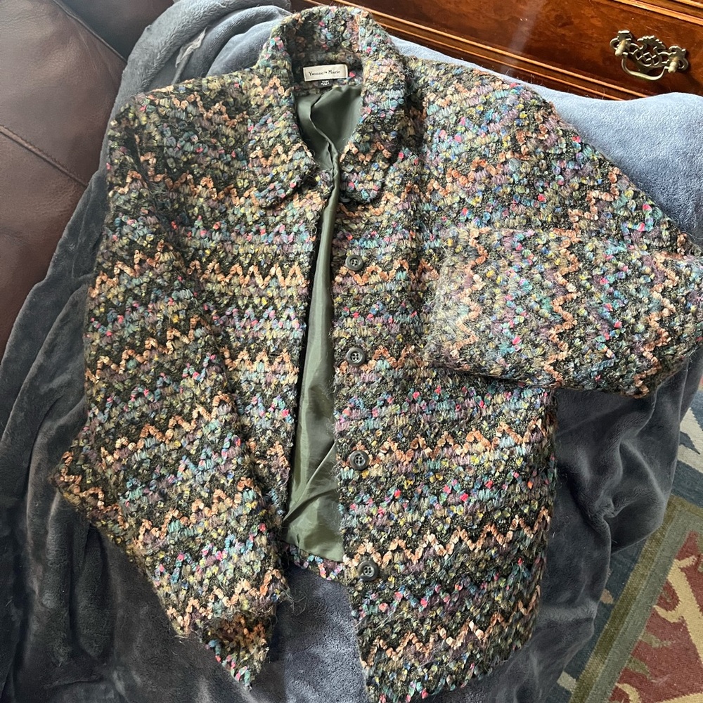 Yvonne Marie Multicolor Tweed Jacket